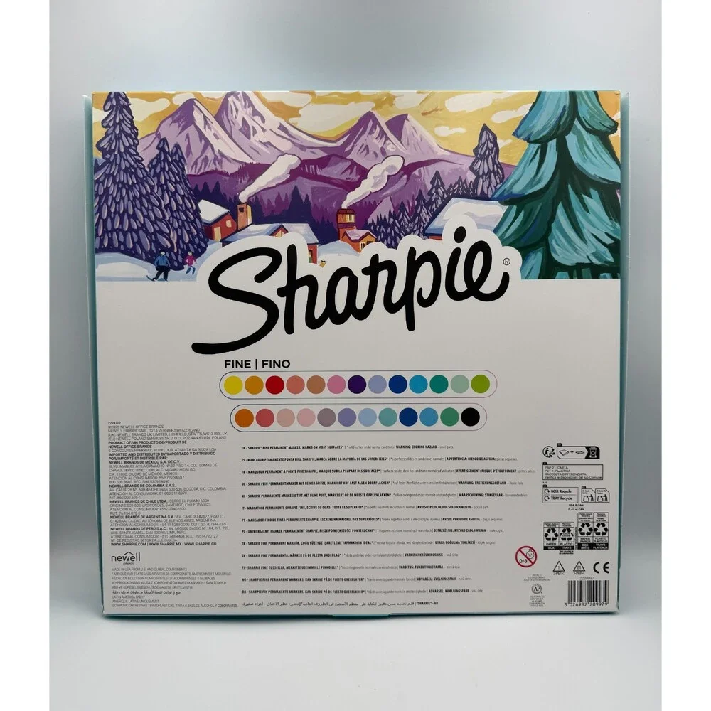 Sharpie Permanent Markers Fine Point Assorted Markers Variety Pack - 25 Count